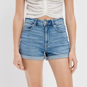 American Eagle Stretch Denim Mom Shorts, Size 14